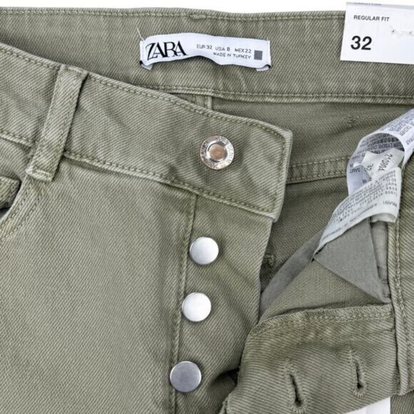 Zara High Rise Ankle Length Jean Size 0 - Picture 4 of 7